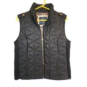 NWT Cavalini Original Collection Women’s Zipper Double Pocket  Vest Size Lge